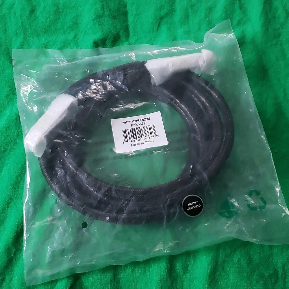 Monoprice Commercial High Speed HDMI Cable 10ft Black 4K